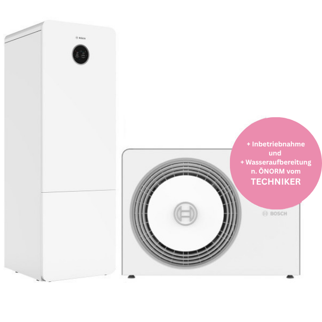 BOSCH Paket Luft/wasser-Wärmepumpe Monoblock CS5800i AW 7 kW mit Kompaktmodul 180l