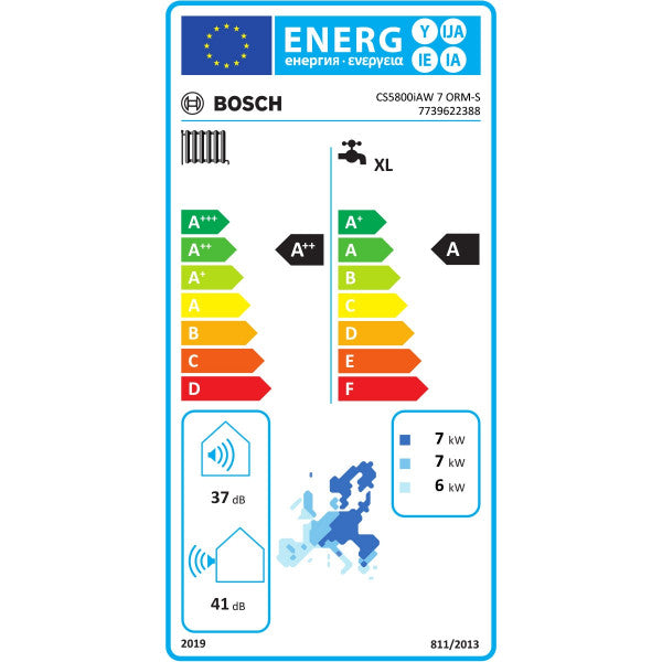 Bosch Paket Luft/wasser-Wärmepumpe Monoblock CS5800i AW 4 kW