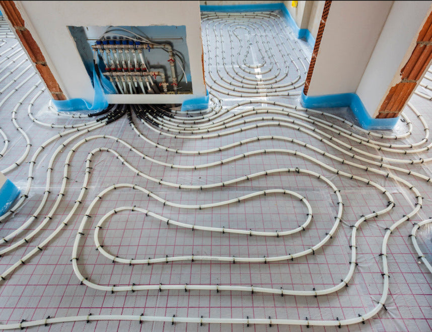 Fußbodenheizung Komplettpaket - Tackersystem bis 100 m²