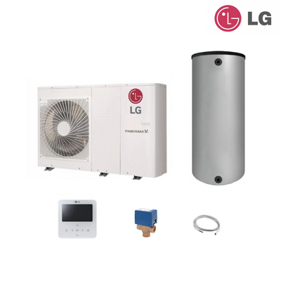 LG Wärmepumpenpaket Monoblock 9 kW mit Warmwasserbereitung