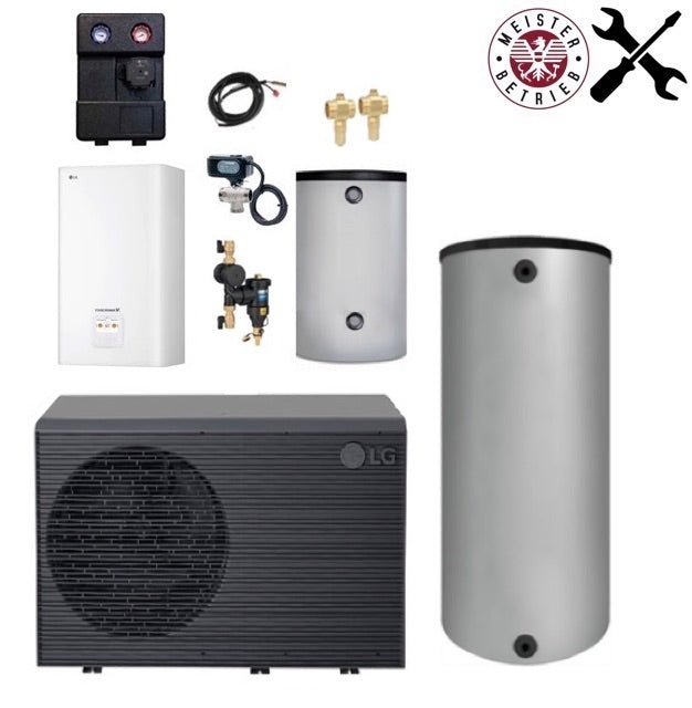 LG Wärmepumpenpaket 16 kW R290 mit Montage und Inbetriebnahme von unserem Installateurmeister